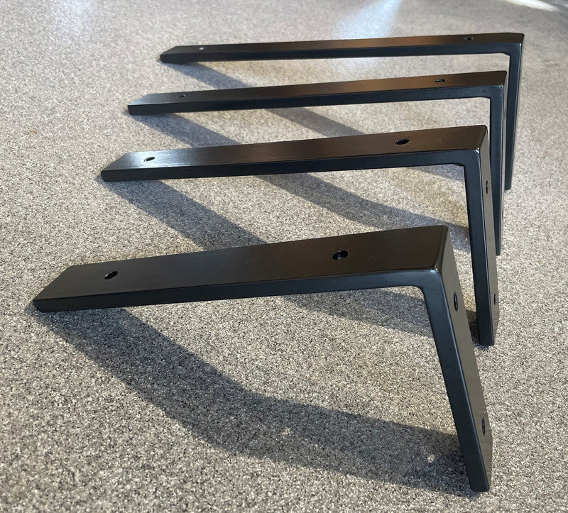 Metal L-shape Brackets for Shelving and Washbasin Tops, Industrial Heavy-duty Brackets, Wall Mounted Decorative Shelf Support Brackets