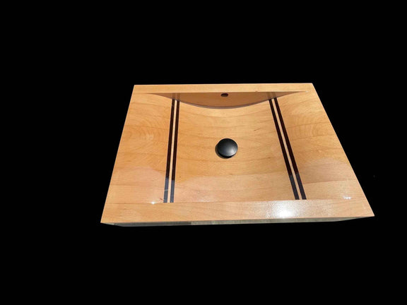 OKTAQUA Handcrafted Wooden Bathroom Sink (Model 001)