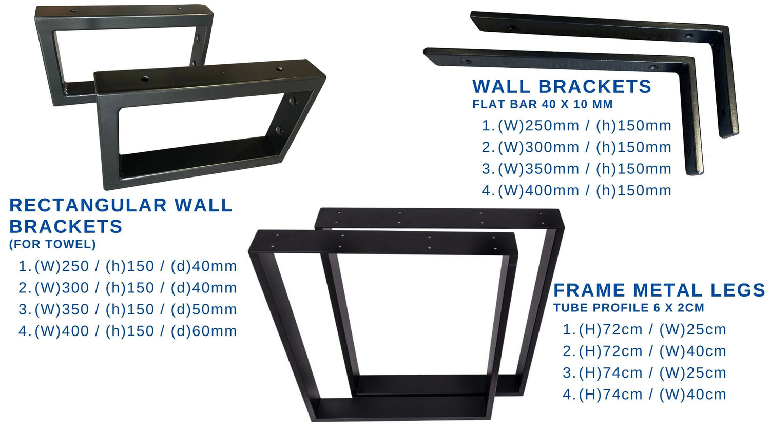 Metal Supports & Brackets