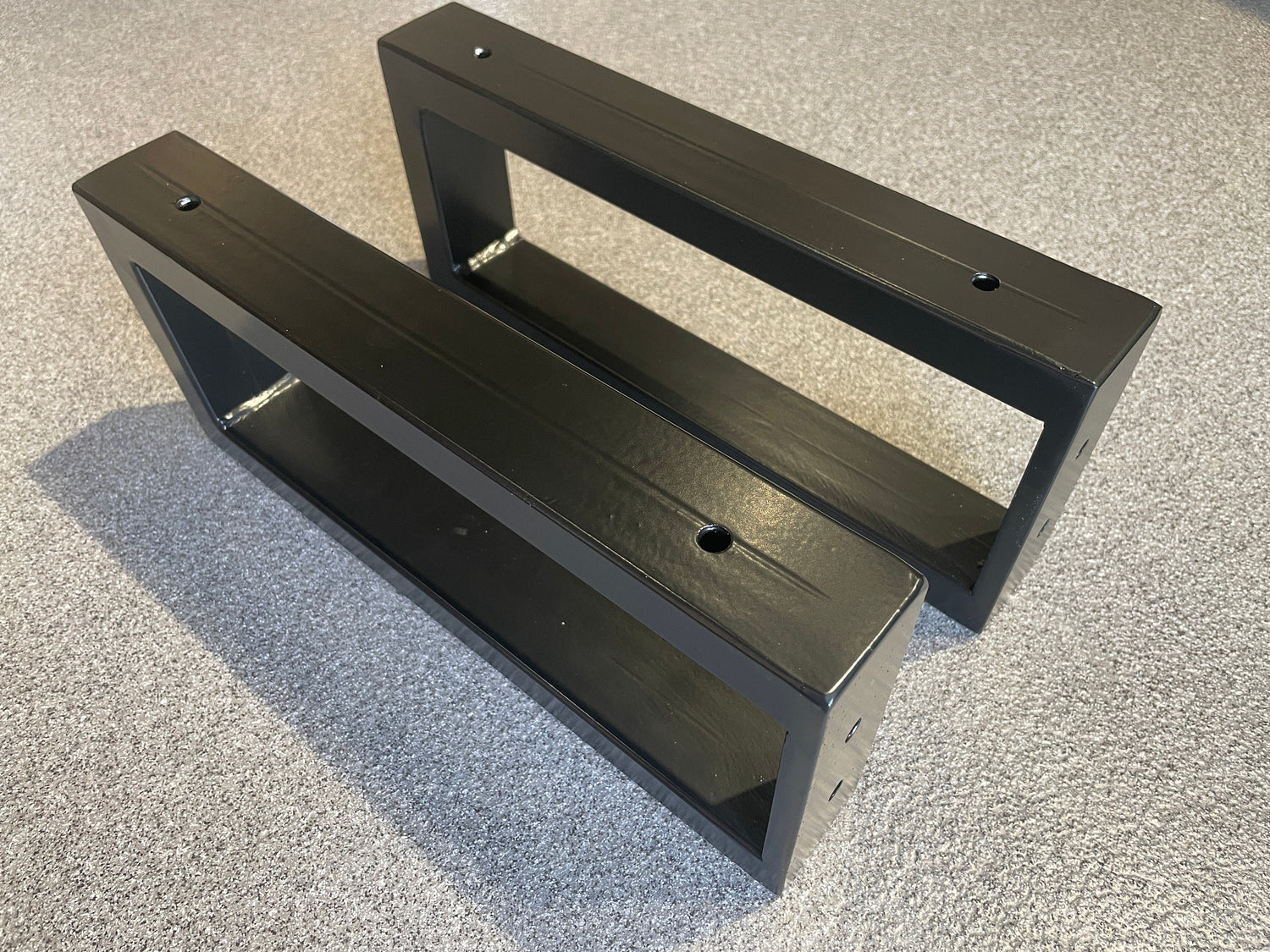 Rectangular Metal Brackets for Shelving and Washbasin Tops, Industrial Heavy-duty Brackets, Wall Mounted Decorative Shelf Support Brackets