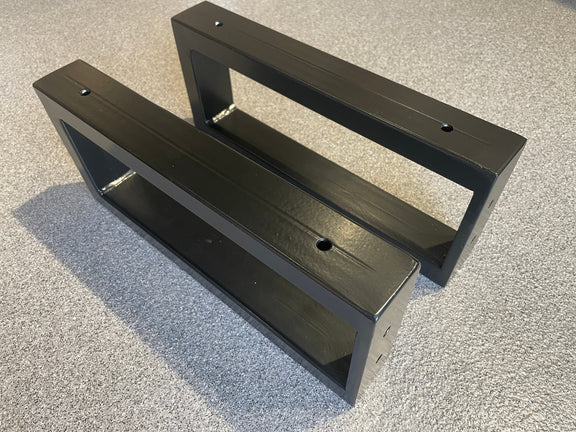 Rectangular Metal Brackets for Shelving and Washbasin Tops, Industrial Heavy-duty Brackets, Wall Mounted Decorative Shelf Support Brackets