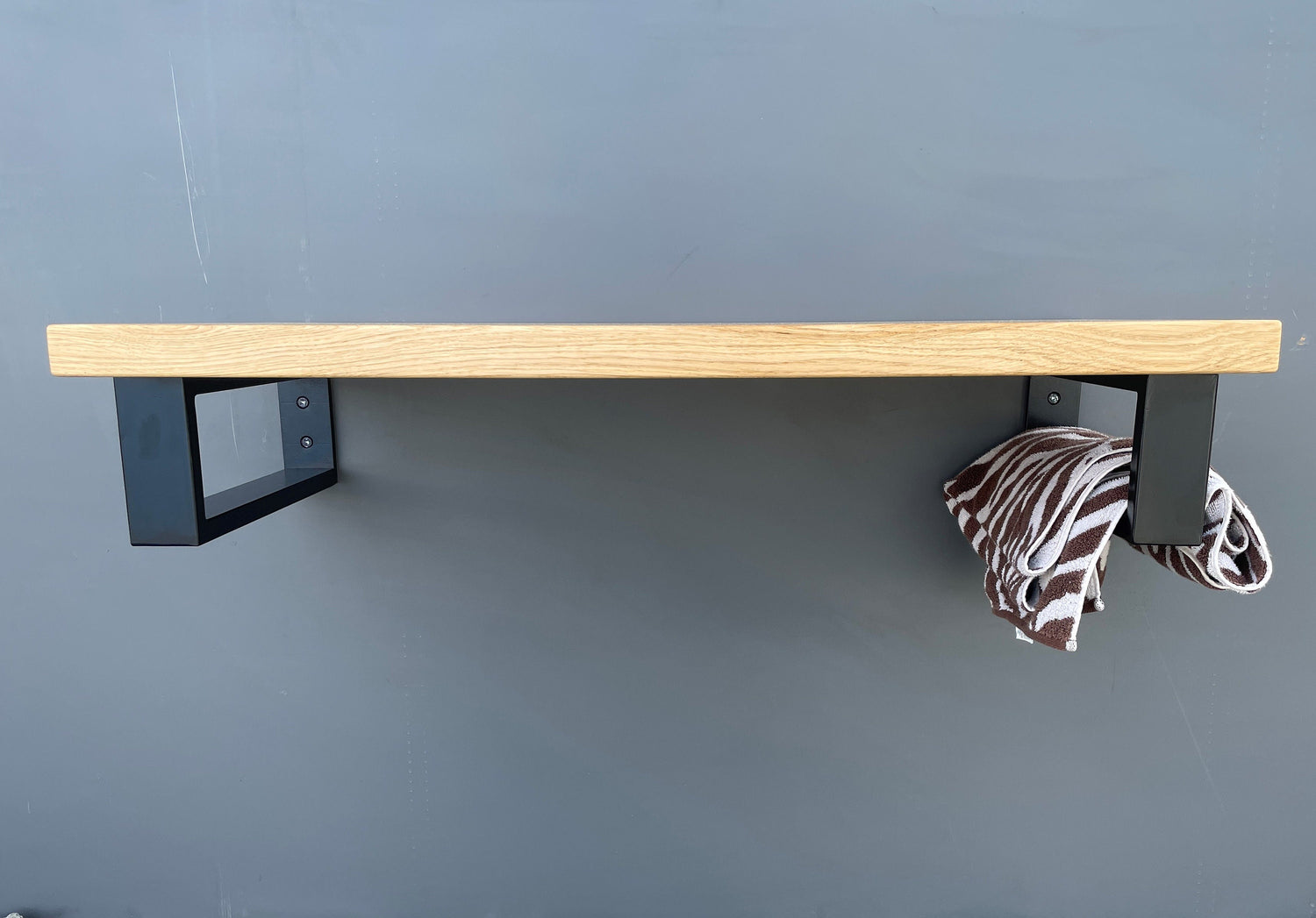 Rectangular Metal Brackets for Shelving and Washbasin Tops, Industrial Heavy-duty Brackets, Wall Mounted Decorative Shelf Support Brackets