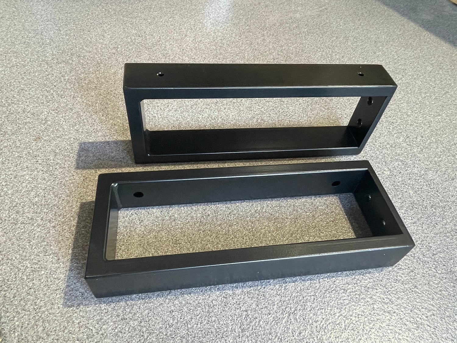 Rectangular Metal Brackets for Shelving and Washbasin Tops, Industrial Heavy-duty Brackets, Wall Mounted Decorative Shelf Support Brackets