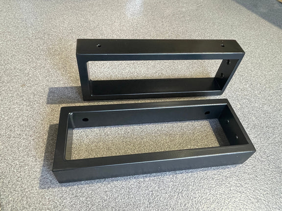 Rectangular Metal Brackets for Shelving and Washbasin Tops, Industrial Heavy-duty Brackets, Wall Mounted Decorative Shelf Support Brackets