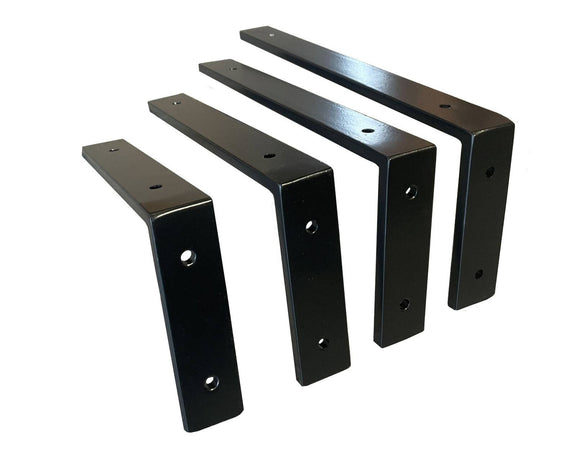 Metal L-shape Brackets for Shelving and Washbasin Tops, Industrial Heavy-duty Brackets, Wall Mounted Decorative Shelf Support Brackets