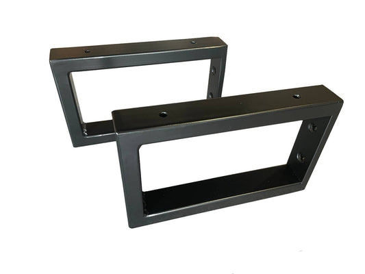 Rectangular Metal Brackets for Shelving and Washbasin Tops, Industrial Heavy-duty Brackets, Wall Mounted Decorative Shelf Support Brackets