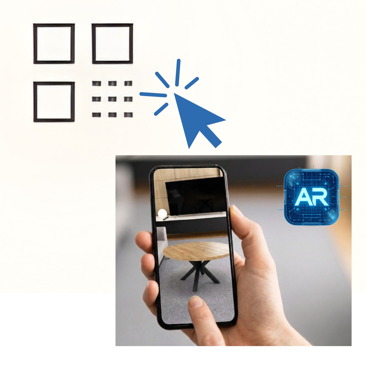 Tavolo da pranzo rotondo in quercia allungabile con gambe in metallo