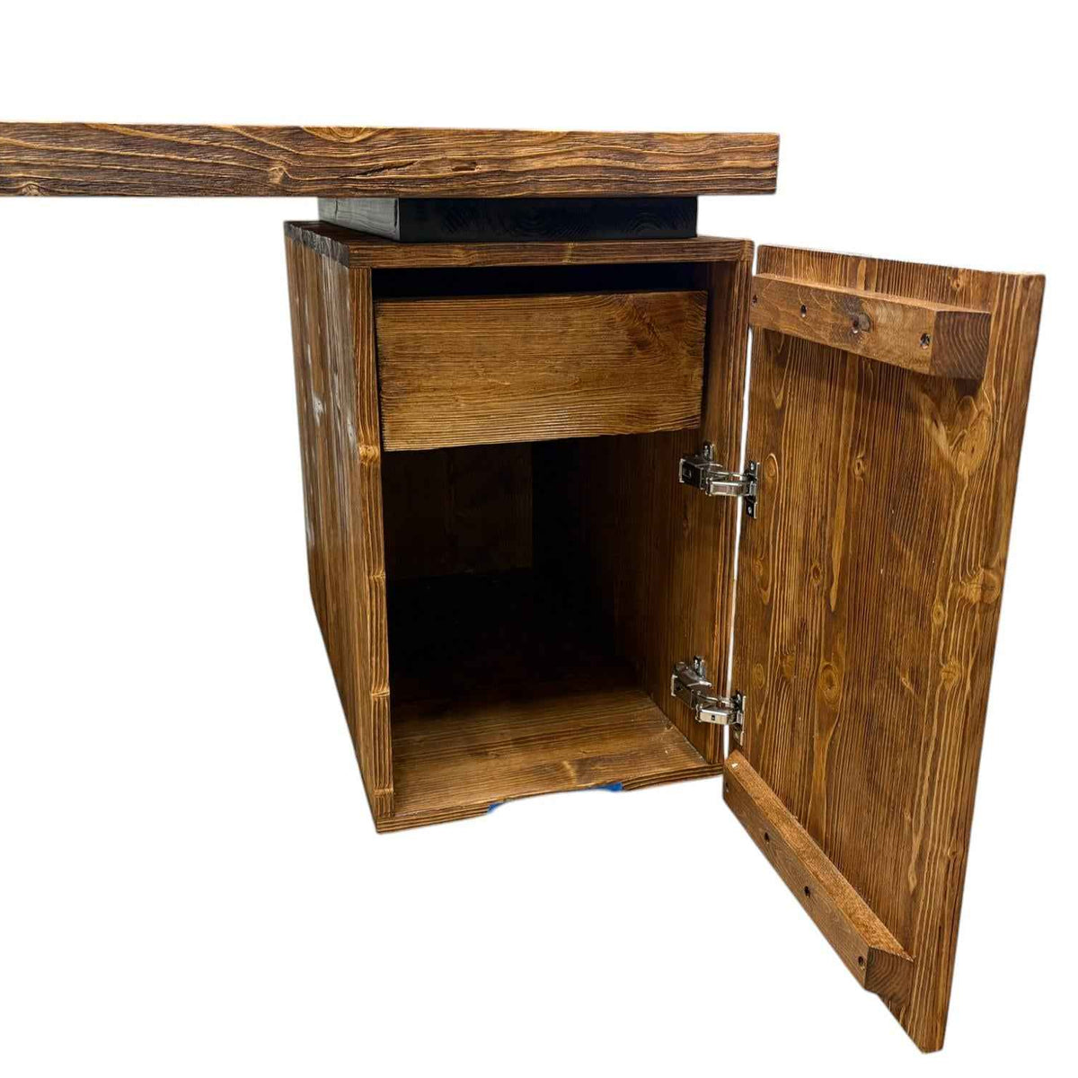 Modern Solid Wood Office Desk Custom Industrial Workstation with Storage