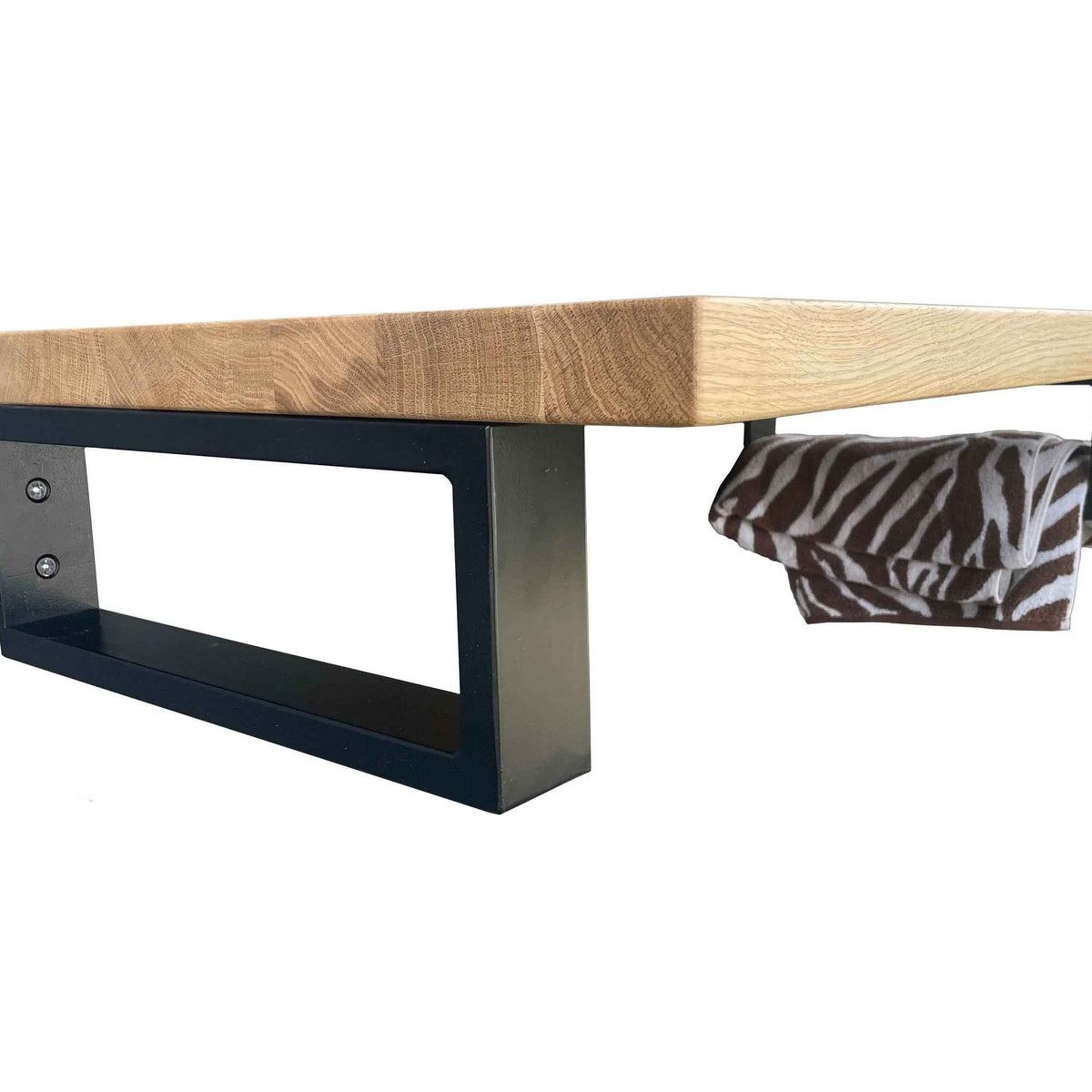 Heavy Duty Metal Rectangular Shelf Brackets for Washbasin Tops and Shelves