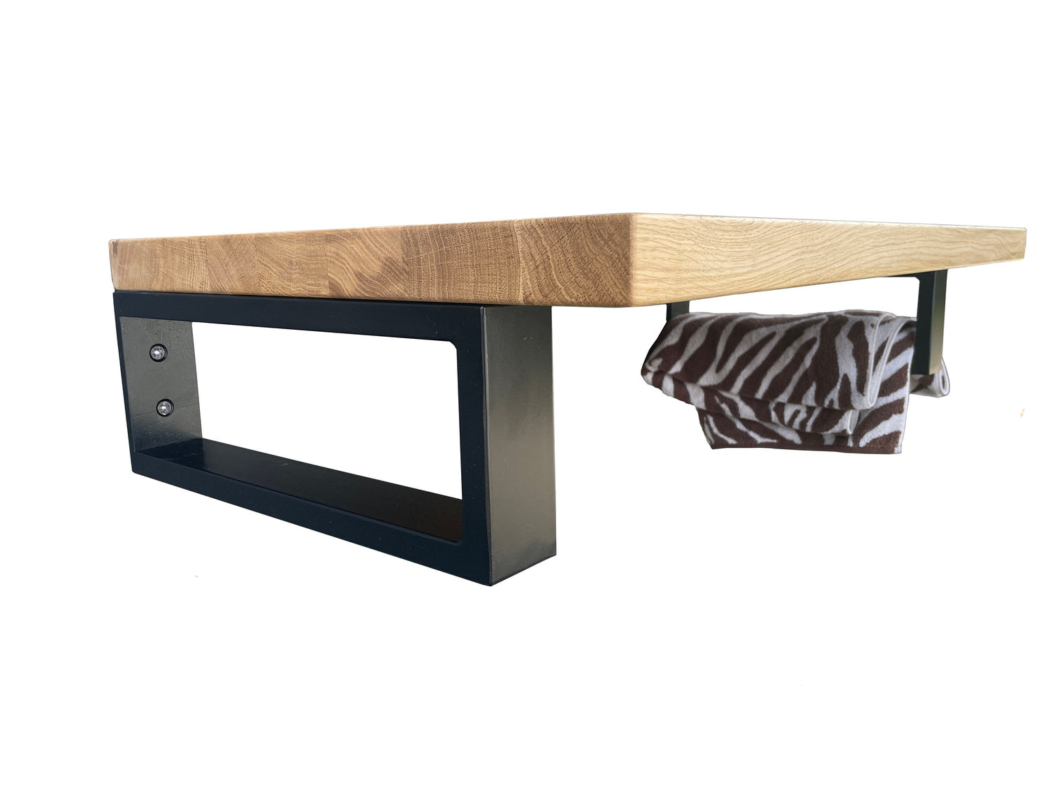 Rectangular Metal Brackets for Shelving and Washbasin Tops, Industrial Heavy-duty Brackets, Wall Mounted Decorative Shelf Support Brackets