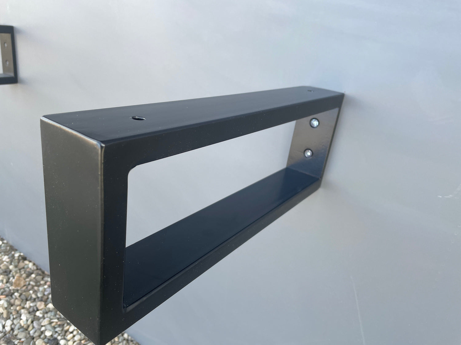 Rectangular Metal Brackets for Shelving and Washbasin Tops, Industrial Heavy-duty Brackets, Wall Mounted Decorative Shelf Support Brackets