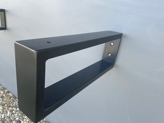Rectangular Metal Brackets for Shelving and Washbasin Tops, Industrial Heavy-duty Brackets, Wall Mounted Decorative Shelf Support Brackets