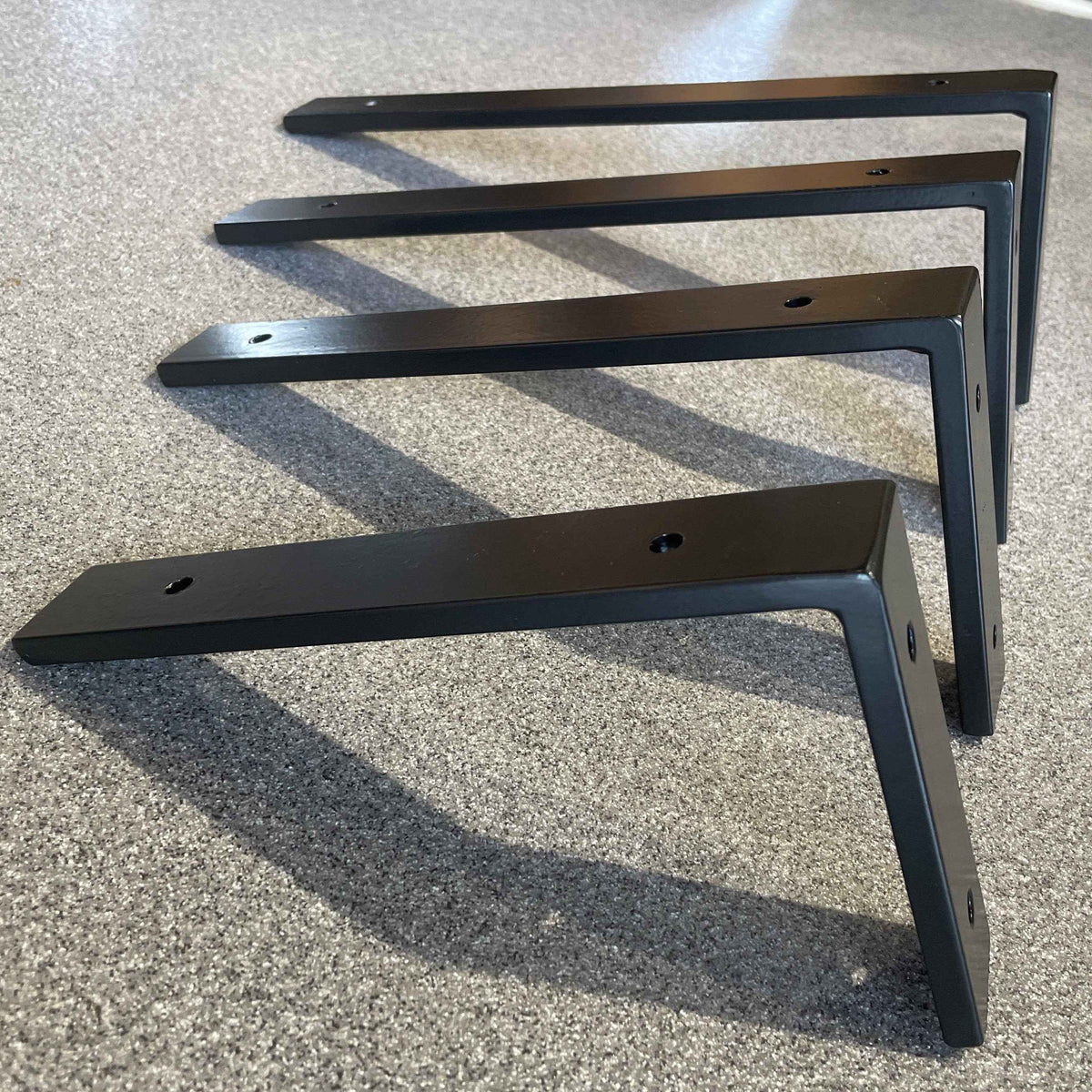 Heavy Duty Metal L Shape Shelf Brackets for Washbasin Tops and Shelves