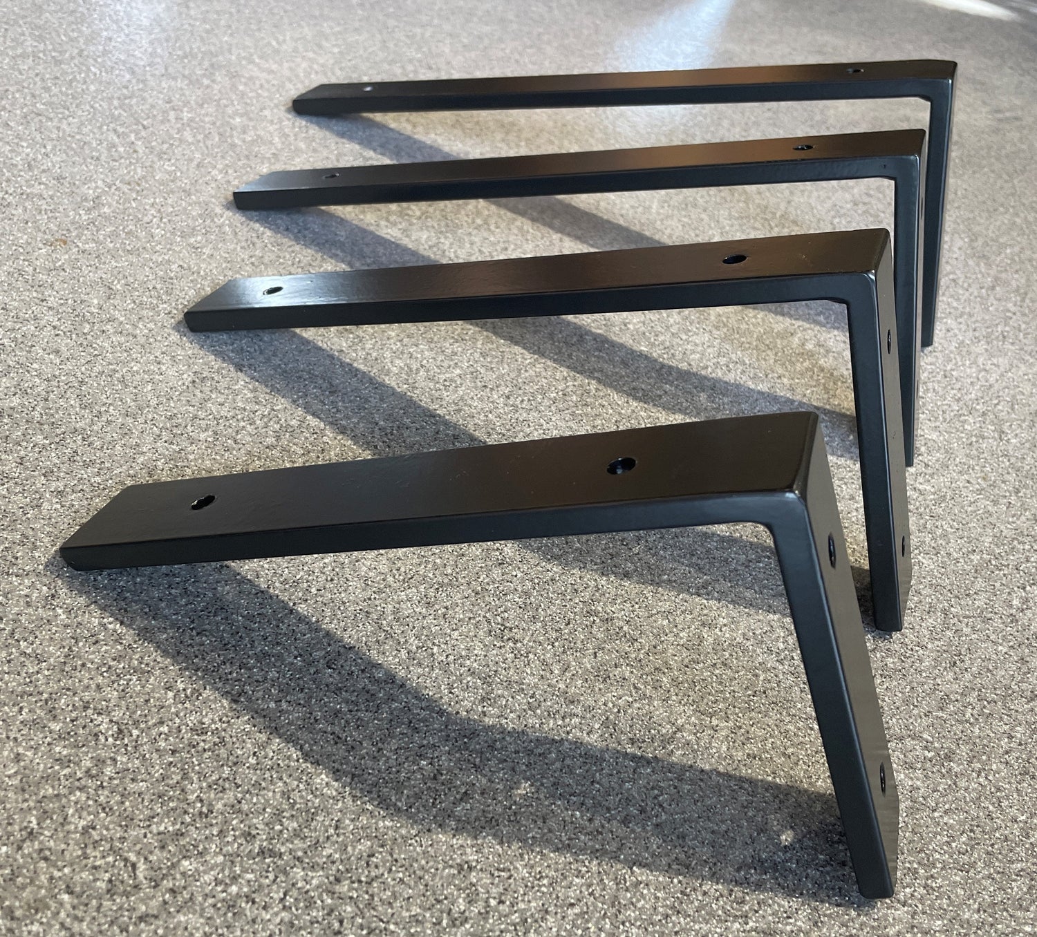 Metal L-shape Brackets for Shelving and Washbasin Tops, Industrial Heavy-duty Brackets, Wall Mounted Decorative Shelf Support Brackets