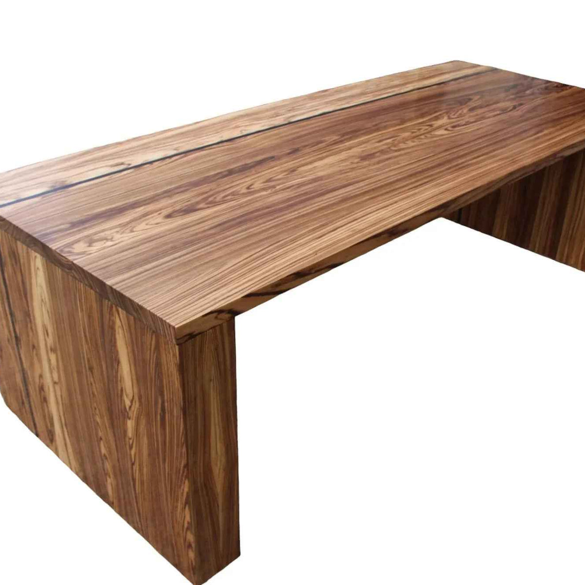 Modern Rectangular Zebrano & Wenge Boardroom Table Custom Office Desk