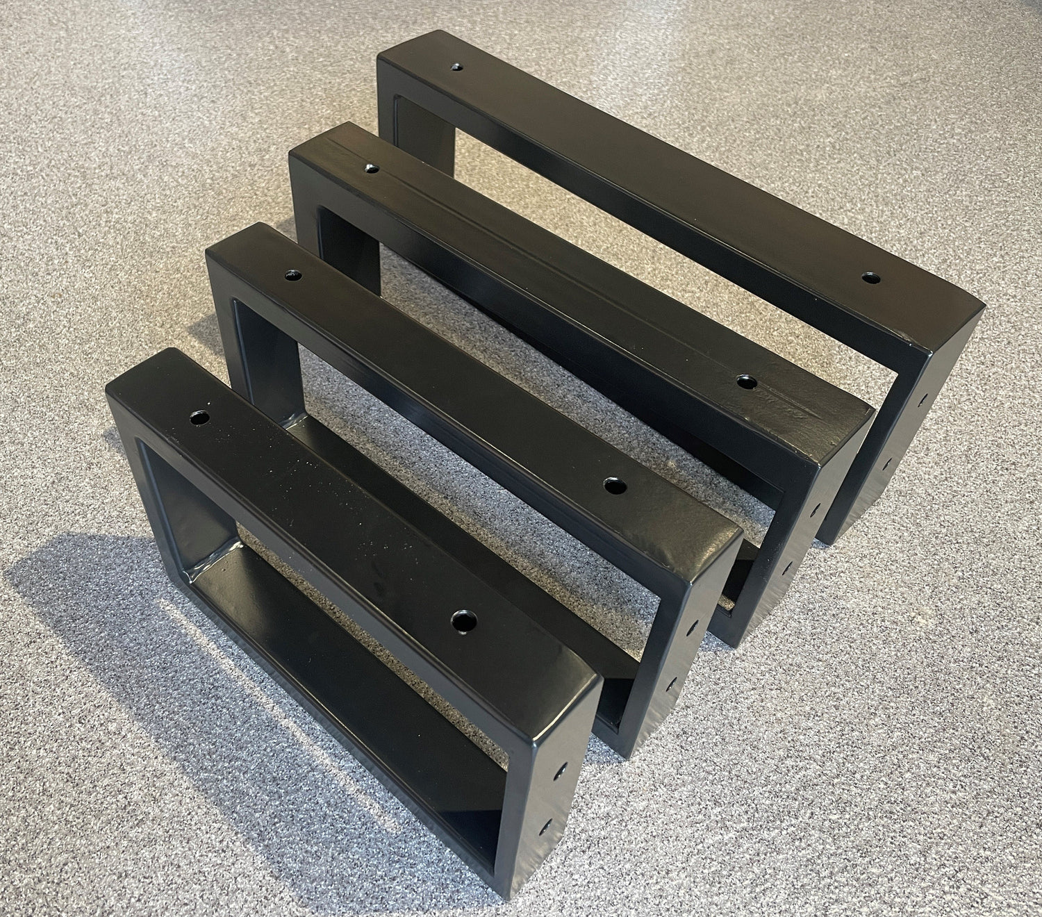 Rectangular Metal Brackets for Shelving and Washbasin Tops, Industrial Heavy-duty Brackets, Wall Mounted Decorative Shelf Support Brackets
