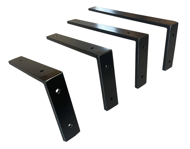 Metal L-shape Brackets for Shelving and Washbasin Tops, Industrial Heavy-duty Brackets, Wall Mounted Decorative Shelf Support Brackets