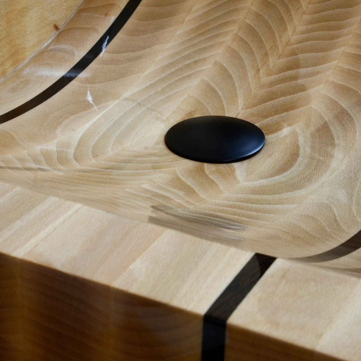 OKTAQUA Handcrafted Wooden Bathroom Sink (Model 003)
