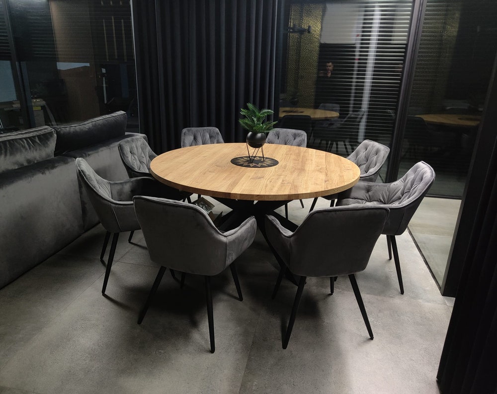 Functional EXPANDABLE DINING TABLE With Metal Legs