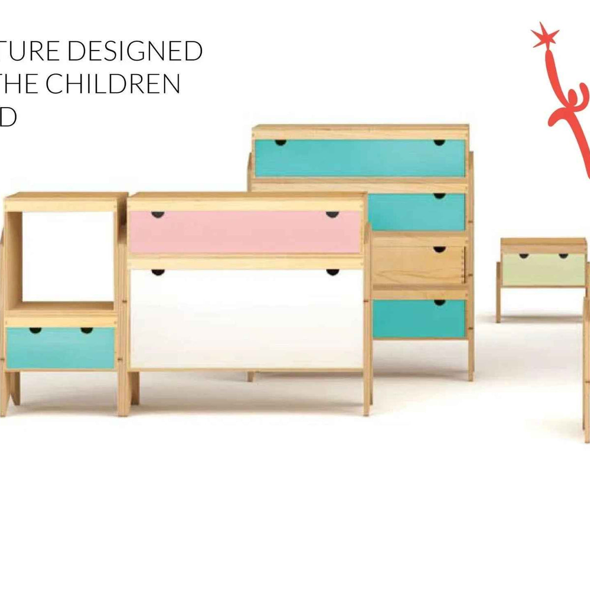 Montessori-Inspired Children's Furniture with Playful Colors