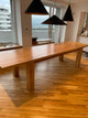 Large extendable rectangular dining table made of solid oak – traditional family table for spacious dining rooms