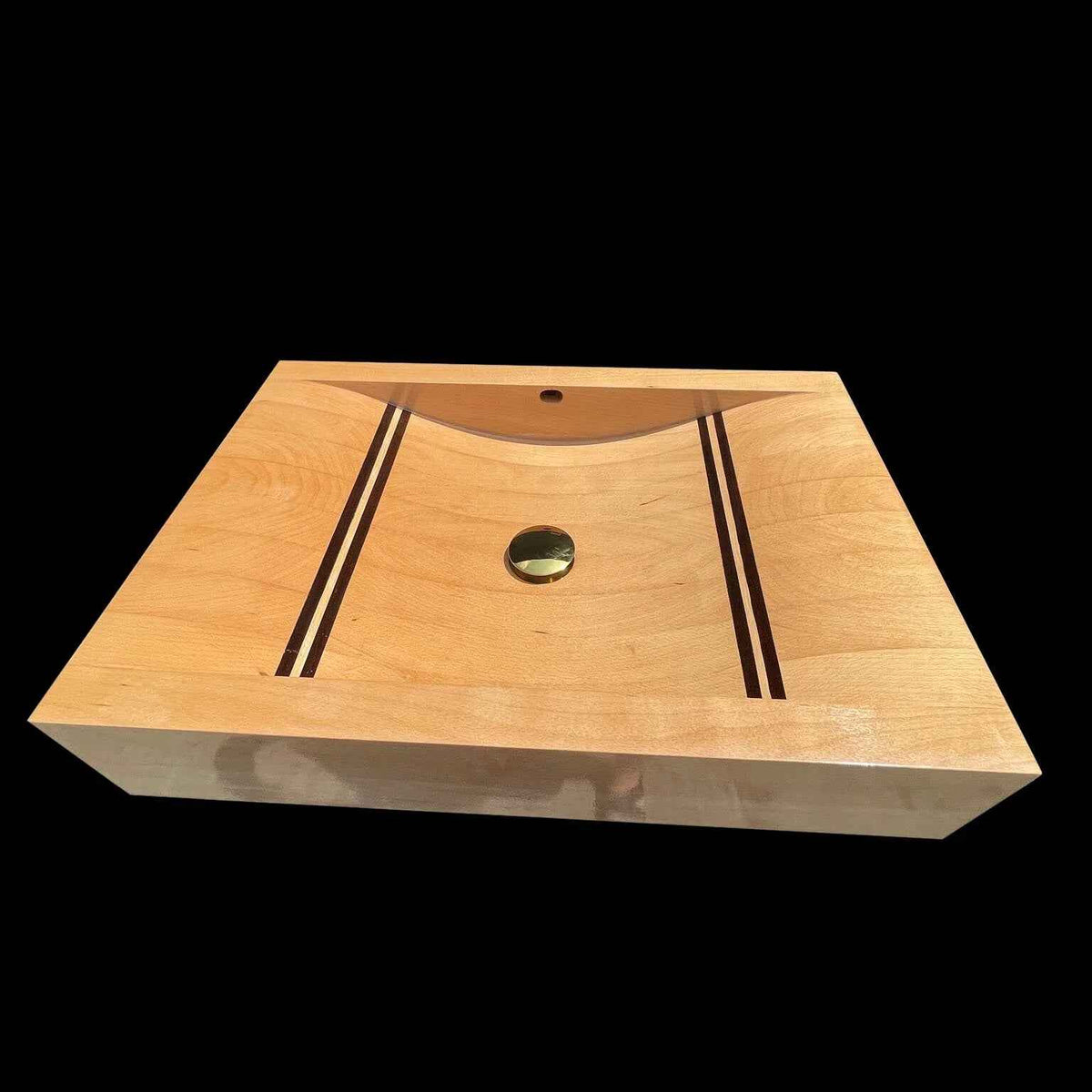 OKTAQUA Handcrafted Wooden Bathroom Sink (Model 001)