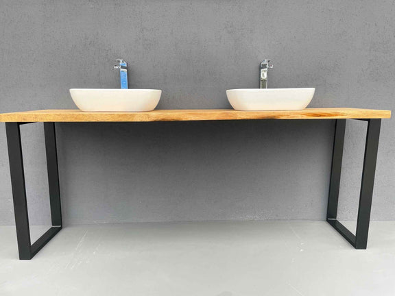 Industrial Metal Frame Legs for Tables, Consoles & Washbasins – Heavy Duty Coffee Table Runners and Sink Supports