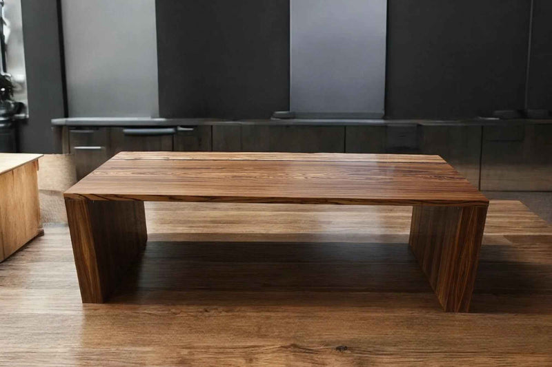 Modern Rectangular Zebrano & Wenge Boardroom Table Custom Office Desk