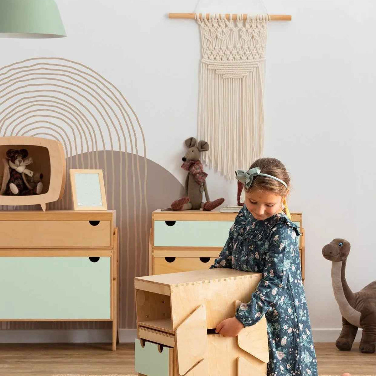 Montessori-Inspired Children's Furniture with Playful Colors