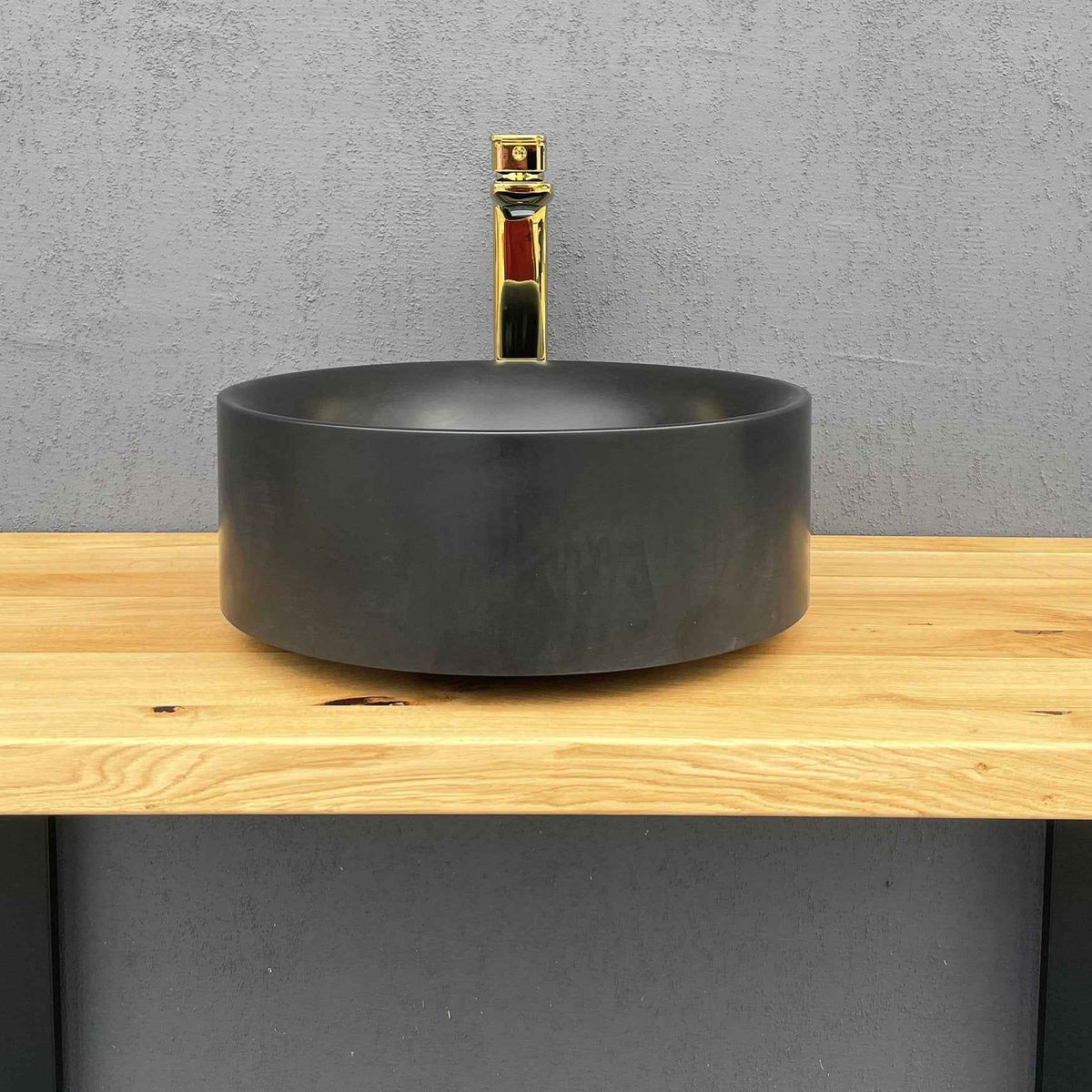 Solid Oak Washbasin Top Handmade Wooden Bathroom Countertop