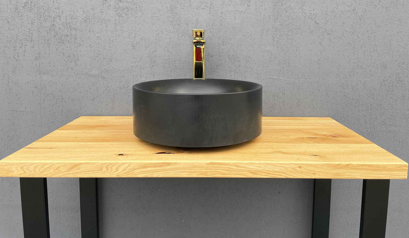 Solid Oak Washbasin Top Handmade Wooden Bathroom Countertop