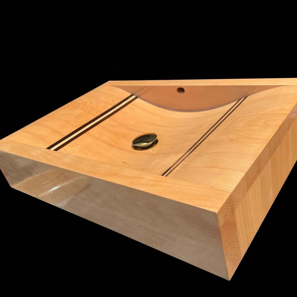 OKTAQUA Handcrafted Wooden Bathroom Sink (Model 001)