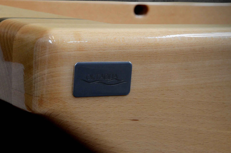 OKTAQUA Large Handcrafted Wooden Bathroom Sink (Model 002)